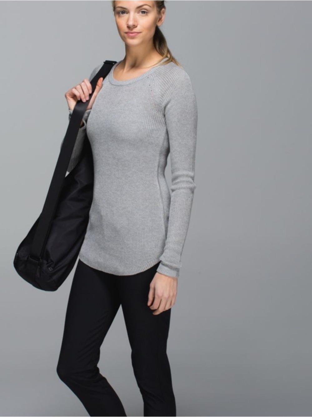 Lululemon Cabin Yogi Long Sleeve Heathered Grey Size XS or 0